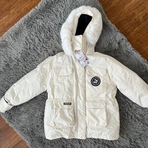 Winter Puffer Coat Ski Jacket Faux Fur Trim Hood Fashion Vogue QIQIANYI China L